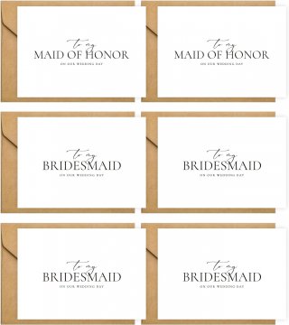 6 Pieces Bridesmaid Proposal Cards with Envelopes