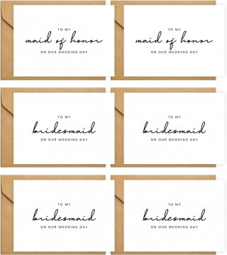 6 Pieces Bridesmaid Proposal Cards with Envelopes