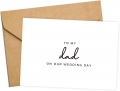 To My Dad On Our Wedding Day" card with matching envelopes