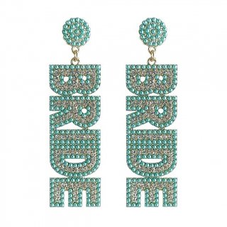 Green Cute Bride Earrings Wedding Gifts