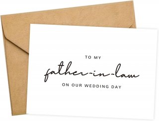 To My Father In Law On Our Wedding Day
