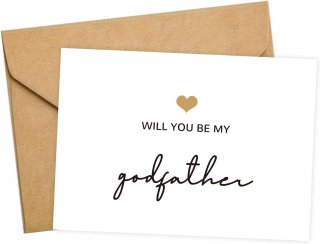 Wedding Day Godfather Proposal Card
