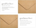 Godparents Proposal Card with Matching Envelops