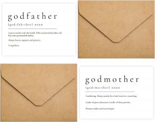 Godparents Proposal Card with Matching Envelops
