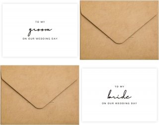 To My Bride on our Wedding Day Card, To My Groom on our Wedding Day Card