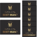 6 Pieces Will You Be My Groomsman and 2 Pieces Will You Be My Best Man