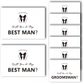 White 6 Pieces Will You Be My Groomsman and 2 Pieces Will You Be My Best Man