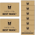 Groomsmen Invitation Cards Pack of 6