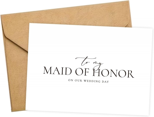 Maid of Honor Proposal Card with Envelope