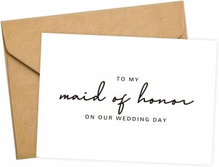 Maid of Honor Proposal Card with Envelope