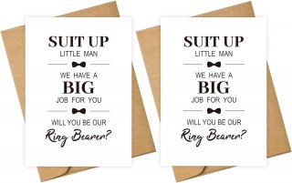 RING BEARER PROPOSAL CARD SET OF 2