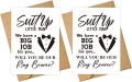 Ring bearer request card with matching envelopes