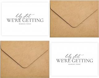 Funny Wedding Cards Pack of 2